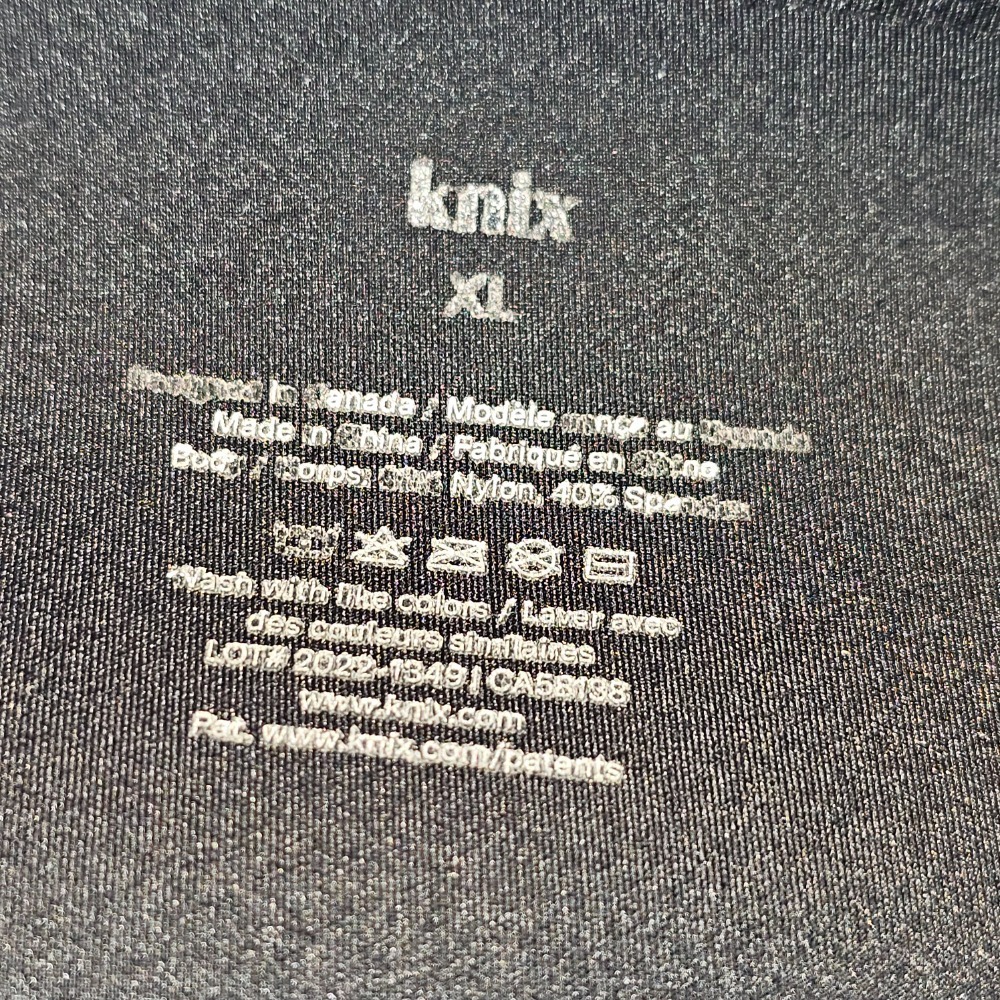 Knix Womens Black Shimmer Leggings XL - Picture 3 of 3